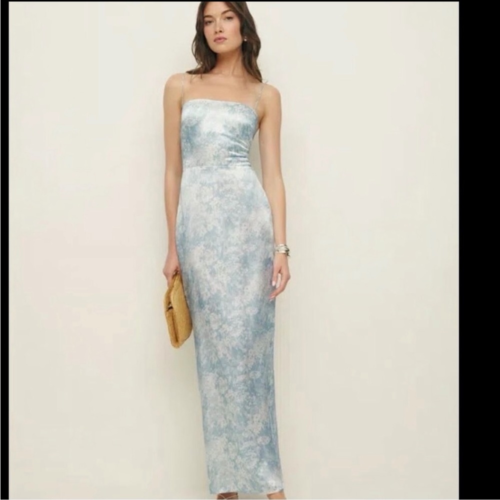 Reformation Frankie Silk  Maxi Dress